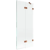 Parawany nawannowe - Mexen Lunar parawan nawannowy 2-skrzydłowy prawy 80 x 150 cm, transparent, różowe złoto - 897-080-100-60-00-P - miniaturka - grafika 1