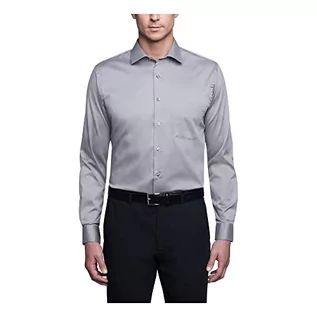 Koszule męskie - Van Heusen Męska koszula z długim rękawem Regular Fit Flex Collar Stretch Solid Smoking - grafika 1