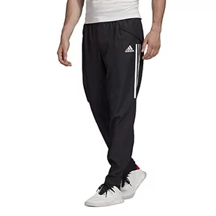 adidas adidas Męskie spodnie sportowe CON20 PRE PNT, czarno-białe, L EA2491 - Spodnie męskie - miniaturka - grafika 1