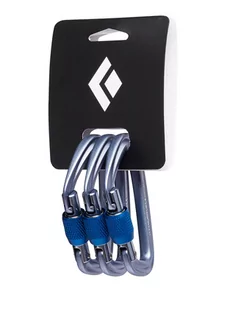 Karabinki Black Diamond HotForge Screwgate 3 Pack - gray - Sprzęt wspinaczkowy - miniaturka - grafika 1