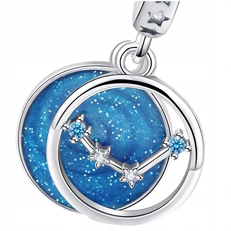 Charms Zawieszka Charms Znak Zodiaku Wodnik Gwiazdy Charmsy Trusky