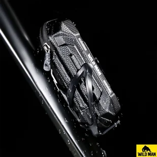 Etui torba sakwa rowerowa Wildman XT11 na rower w miejsce uchwytu na bidon 0,5L Czarna - Sakwy rowerowe - miniaturka - grafika 5