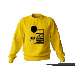Bluza Nissan 180SX żółta-3XL - Odzież do sportów motorowych - miniaturka - grafika 1
