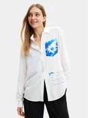 Koszule damskie - Desigual Koszula Genova 24SWCW21 Biały Regular Fit - miniaturka - grafika 1