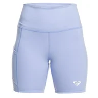 Spodenki damskie - Spodenki damskie Roxy Heart Into It sportowe kolarki fioletowe-XL - miniaturka - grafika 1