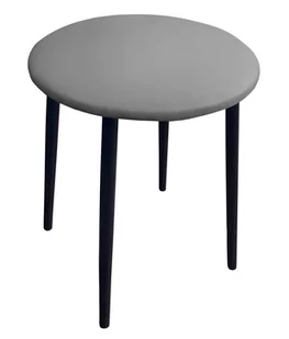 Taboret TRIX D22 jasny szary podstawa czarna - Taborety i hokery - miniaturka - grafika 1