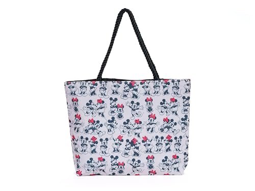 Disney Tote Travel Bag Mickey and Minnie Mouse Print
