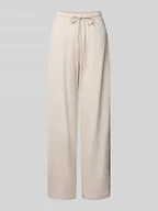 Spodnie damskie - Spodnie materiałowe o luźnym kroju z mieszanki wiskozy model ‘JANY’ - miniaturka - grafika 1
