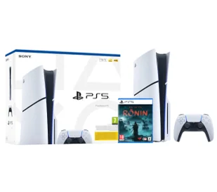 Sony PlayStation 5 Slim E Chassis PS5 1TB z napędem + Rise of the Ronin - Konsole Playstation - miniaturka - grafika 1