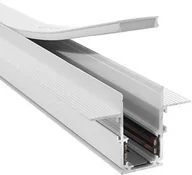 Akcesoria do oświetlenia - Szyna magnetyczna podtynkowa LED DOMENO 48V LL-20A 200cm biały - miniaturka - grafika 1