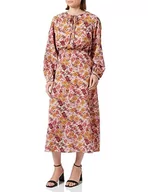 Sukienki - usha Damska sukienka maxi z nadrukiem kwiatowym 10524079, wełniana biel wielokolorowa_1, M, Wełna biała, wielokolorowa_1, M - miniaturka - grafika 1