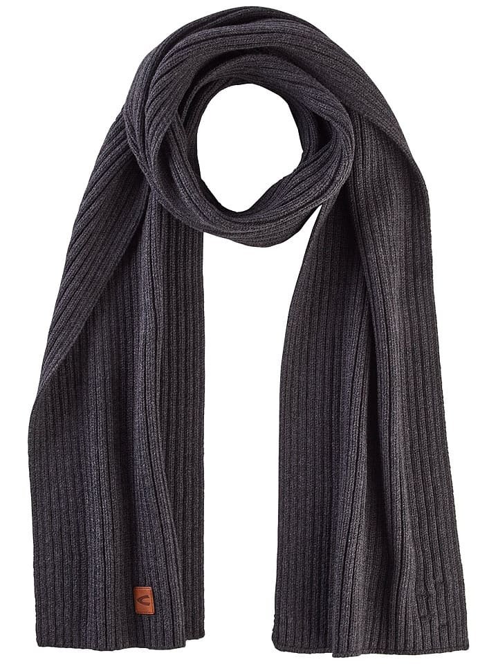 Camel Active Szal w kolorze antracytowym