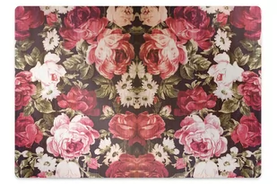 Mata pod fotel biurowy Czerwone róże 100x70 cm - Podnóżki, podpórki, podkładki - miniaturka - grafika 1