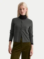 Swetry damskie - Marc O'Polo Kardigan 509 5118 61085 Szary Slim Fit - miniaturka - grafika 1