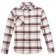 Koszule damskie - Dolomite Damska koszula biznesowa Camisa WS Flanell Check, beżowa Latte Beige/Sorbet PINK, XL, Latte beżowe/Sorbet Pink, XL - miniaturka - grafika 1
