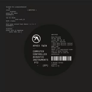Computer Controlled Acoustic Instruments Pt2 Ep CD) Aphex Twin - Muzyka elektroniczna - miniaturka - grafika 1