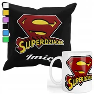 Gadżety dla niej i dla niego - ZESTAW KUBEK + PODUSZKA Z POSZEWKĄ- PREZENT DLA FANA DZIEŃ DZIADKA + IMIĘ - miniaturka - grafika 1