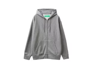 United Colors of Benetton Kurtka męska C/CAPP M/L 3j73u5006 bluza z kapturem, szara 507, L - Kurtki męskie - miniaturka - grafika 1