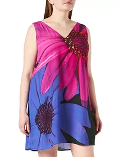 Desigual Damska sukienka Vest_lolo Casual, niebieski, S - Sukienki - miniaturka - grafika 1