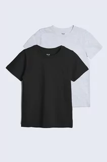 Koszulki dla chłopców - T-shirty dzianinowe czarny i szary - unisex - Limited Edition - grafika 1