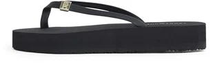 TOMMY HILFIGER Damskie japonki ELEVATED CHIC BEACH SANDAL, CZARNE (czarne), 38 EU, Czarny, 38 EU - Klapki i japonki damskie - miniaturka - grafika 1