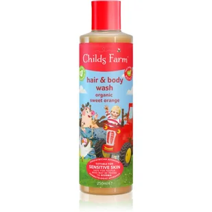 Childs Farm Hair & Body Wash emulsja do mycia ciała i włosów dla dzieci Sweet Orange 250 ml - Kosmetyki kąpielowe dla dzieci - miniaturka - grafika 1