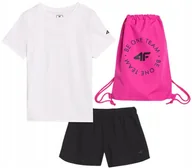 Moda i Uroda OUTLET - Strój na WF komplet dziecięcy 4F koszulka + spodenki + worek F081 134-140 - miniaturka - grafika 1