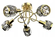 Lampy sufitowe - Lampa Wisząca Sufitowa Żyrandol Plafon Kryształki - miniaturka - grafika 1