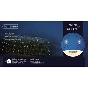 Siatka na płot krzewy 96 led zewnętrzna ciepły biały 100x130cm - Pozostałe oświetlenie - miniaturka - grafika 1