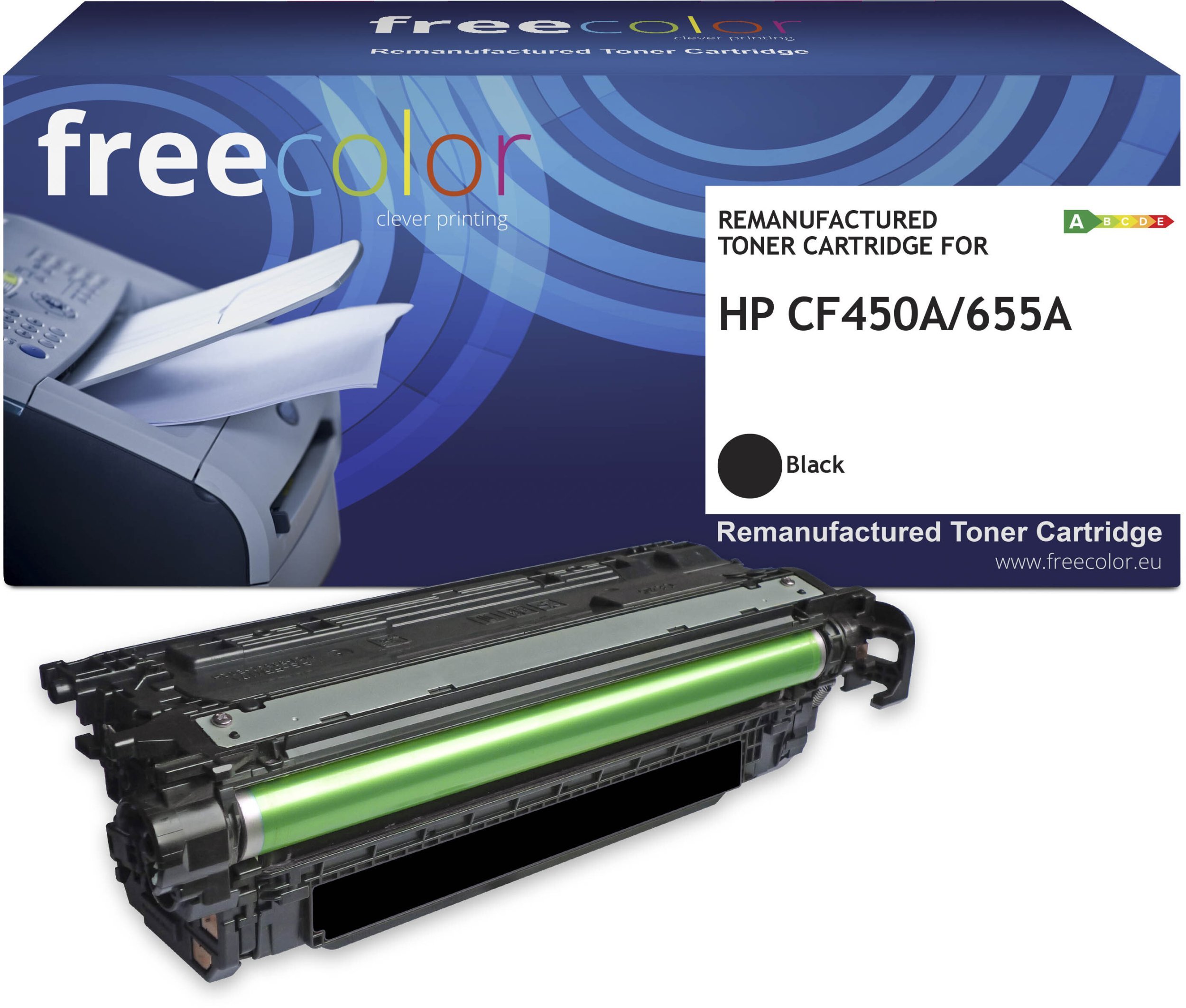 Toner Freecolor Toner HP 655A CF450A black 12500 stron K18242F7