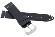 Akcesoria do zegarków - Skórzany pasek do zegarka 20 mm JVD R42309-20 granatowy - miniaturka - grafika 1