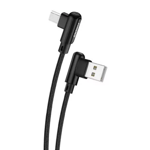 Kabel kątowy USB do Micro USB Foneng X70, 3A, 1m (czarny) - Kable - miniaturka - grafika 1