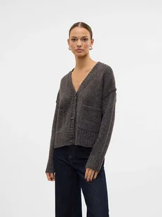 Vero Moda Kardigan w kolorze antracytowym - Swetry damskie - miniaturka - grafika 1