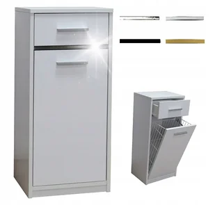 Szafka Łazienkowa Stojąca z koszem szer. 40cm Producent Kod: 814K - Szafki łazienkowe - miniaturka - grafika 1