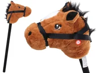Maskotki i pluszaki - KONIK Na Patyku GŁOWA na Kiju z Dźwiękiem KOŃ 74 CM do Galopowania - miniaturka - grafika 1