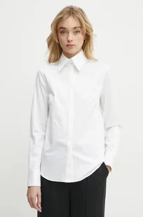 Karl Lagerfeld koszula damska kolor biały regular z kołnierzykiem klasycznym A1W11004 - Koszule damskie - miniaturka - grafika 1