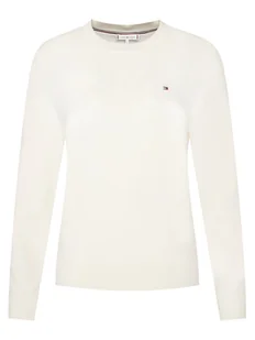 Tommy Hilfiger Sweter WW0WW44984 Biały Regular Fit - Swetry damskie - miniaturka - grafika 1