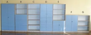 Regał z szufladami Góral B - Meble do szkół i przedszkoli - miniaturka - grafika 1