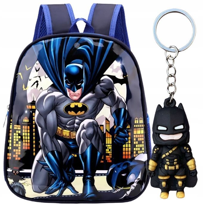 plecak przedszkolny dla chłopca dzieci do szkoły BATMAN chłopięcy + BRELOK