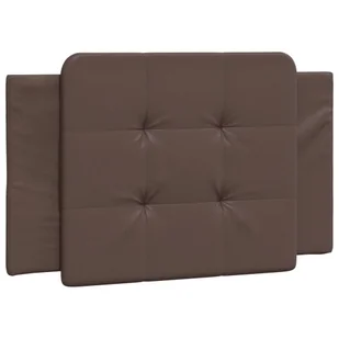 vidaXL Poduszka na wezgłowie, brązowa, 90 cm, sztuczna skóra - Inne meble do sypialni - miniaturka - grafika 1