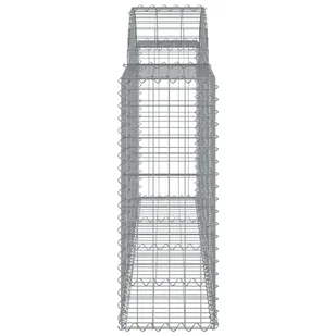 vidaXL Kosze gabionowe, 5 szt, 200x30x80/100 cm, galwanizowane żelazo - Ogrodzenia - miniaturka - grafika 6