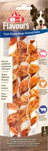Przysmak 8in1 Triple Flavour skręcane pałeczki do żucia dla psa 140 g - Przysmaki dla psów - miniaturka - grafika 1