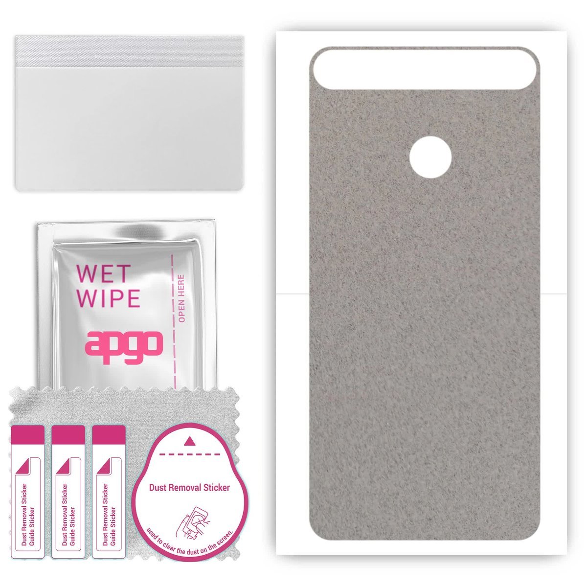 Folia naklejka skórka strukturalna na TYŁ Zamsz do Huawei nova - Zamsz Szary - apgo SKINS