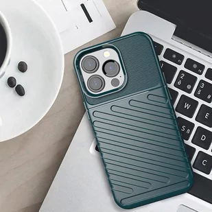 Thunder Case elastyczne pancerne etui pokrowiec iPhone 13 Pro zielony - Etui i futerały do telefonów - miniaturka - grafika 2