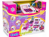 Zabawy w naśladowanie dorosłych - Edukacyjna kasa sklepowa- kalkulator, mikrofon, akcesoria - miniaturka - grafika 1