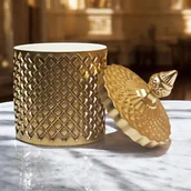 Świece - Świeca Sojowa - Złote Kratki Intymności - 300 ml - Zapach Citrus Garden - miniaturka - grafika 1