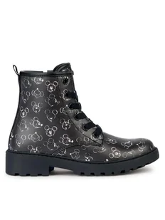 Geox Trapery Jr Casey J2620D 00004 C9999 D Czarny - Buty dla dziewczynek - miniaturka - grafika 1