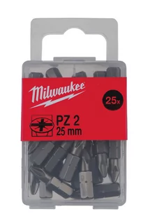 MILWAUKEE Końcówki wkrętakowe POZIDRIVE PZ2 - 25 SZTUK 4932 3995 90 - Śrubokręty - miniaturka - grafika 1
