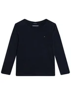 Bluzki damskie - Tommy Hilfiger Bluzka KB0KB04141 S Granatowy Long Sleeve - miniaturka - grafika 1