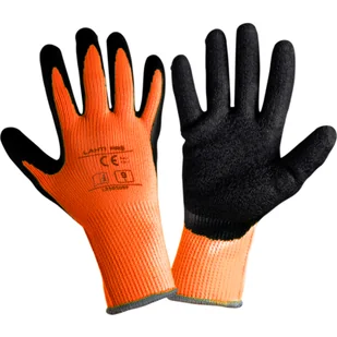 Rękawice ocieplane pomarańczowe L250808P "8" CE LAHTI PRO - Rękawice robocze - miniaturka - grafika 1